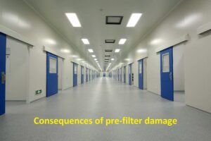 洁净室空气过滤器现场案例——预过滤器损坏的后果
