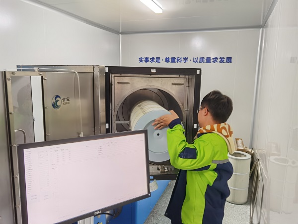新产品——中高效过滤器测试台的现场安装与调试