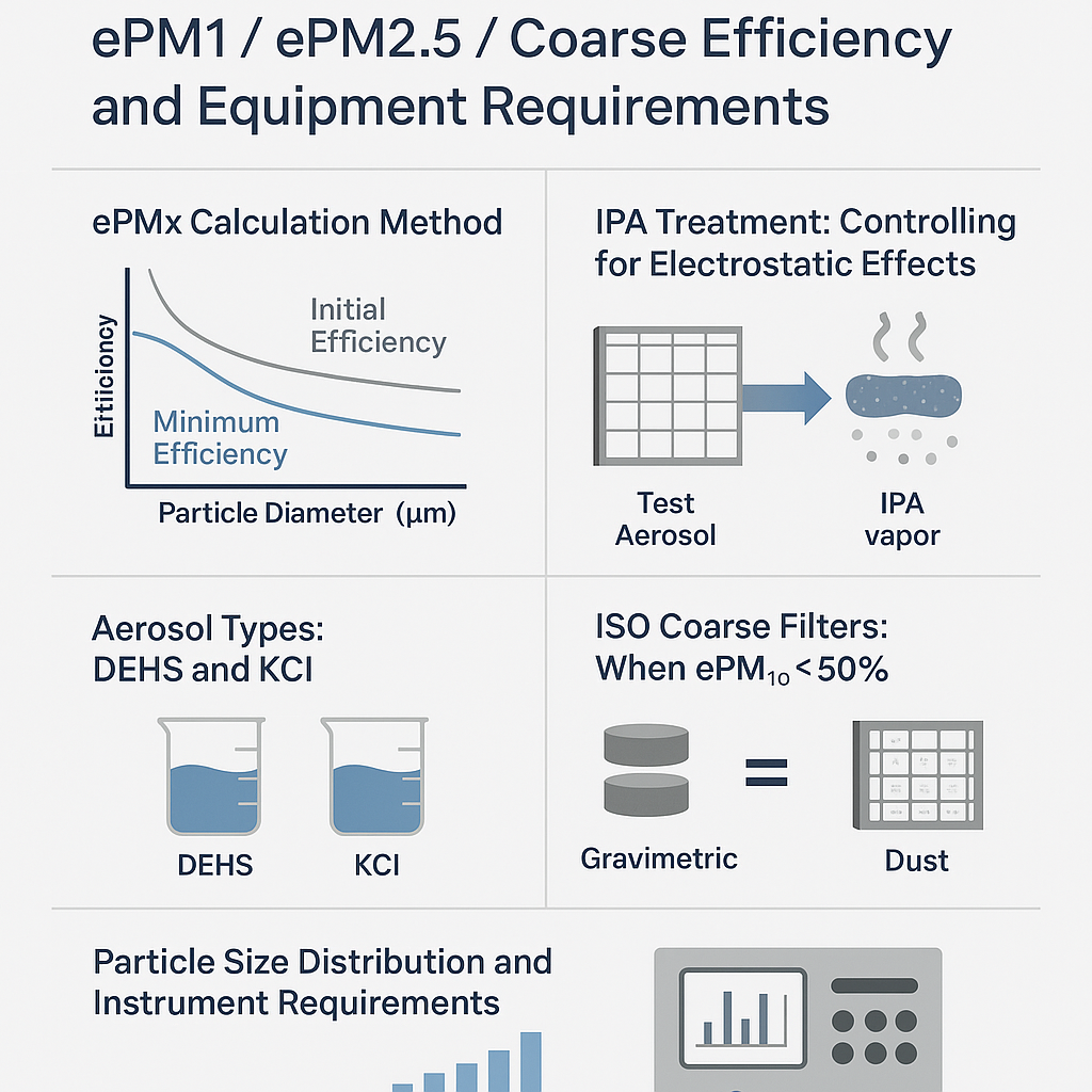 理解ISO 16890：ePM1/ePM2.5/粗效测试方法与设备要求